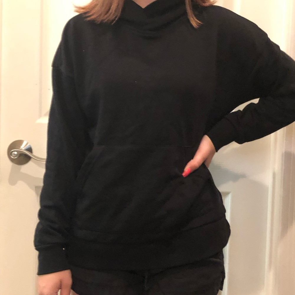 black hoodie